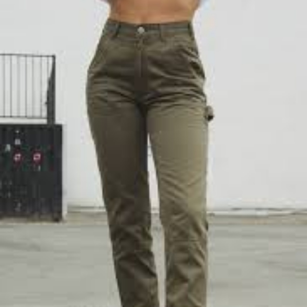 High-waisted cargo pants